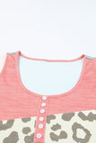 Just Spotted Leopard Colorblock Tank