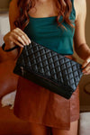 DENISE QUILTED CLUTCH