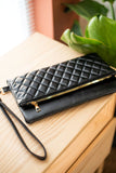 DENISE QUILTED CLUTCH