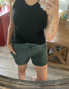 Soft and Comfy Activewear Lounge Shorts - Heather Sage