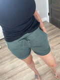 Soft and Comfy Activewear Lounge Shorts - Heather Sage