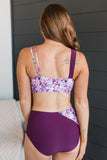 Capture The Coast Swim Top- Plum Floral