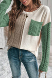 PREORDER - Fall Into Colorblock Sweater - Three Options