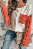 PREORDER - Fall Into Colorblock Sweater - Three Options