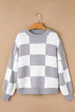 PREORDER - Checkered Bishop Sleeve Sweater - Multiple Options