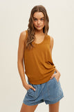 Open To It Ribbed Knit Tank Top