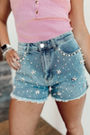 Life Of The Party Denim Shorts