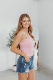 Lucky Break Sleeveless Bodysuit - Pink Bubblegum