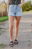 Short Of It High Rise Classic Jean Shorts