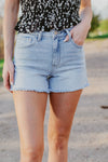 Short Of It High Rise Classic Jean Shorts