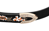 Flower Embroidered Etch Buckle Belt